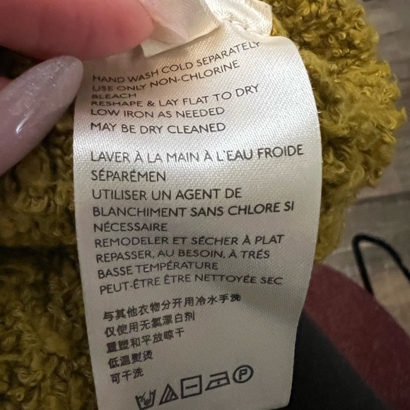 Free People Finders Keepers V neck sweater in Athens Moss Sz XS (oversized) EUC - Picture 9 of 9